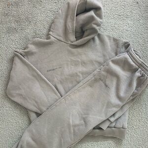 Pangaia Grey hoodie and sweatpants set